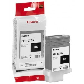 Wkład CANON PFI-107 BK - czarny, 130 ml